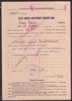 1944 Zsidó vagyon vásárlására jogosító jegy / Authorisation to buy Jewish wealth