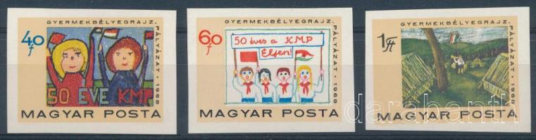 1968 Gyermekbélyegrajz-pályázat vágott sor (3.000)