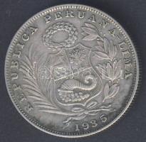 Peru 1935. 1/2S Ag T:2