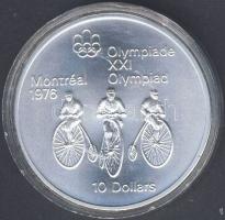 Kanada 1976 10$ Ag "Olimpia-bicikli" T:1