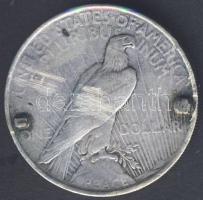 USA 1922 1$ Ag "Liberty"T:2 Hátoldali forrasztási nyomokkal