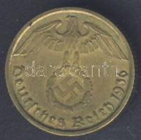 Német 3. Birodalom 1936G 10Pf RR!! Az egyik legritkább 10Pf-es német kiadás T:2-/3+