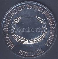 "Budapesti Húsipari Vállalat-25 éves munkáért" nagyalakú Ag emlékplakett 109g T:1 Díszdobo...