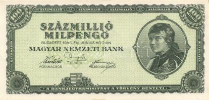 1946 100.000.000Milpengő (4x) T:I