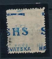 SHS 1919 Arató 25f hátoldalon elcsúszott felülnyomással, Bodor vizsgálójellel R! Certificate: Zrinjscak