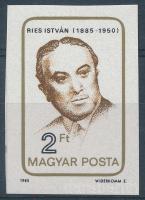 1985 Ries István vágott bélyeg