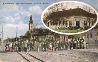 Katalinfalva Catholic church and the shop of András Krucsay