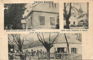 Kehida Deák Ferenc lakhelyével és Kohn Pál vegyeskereskedésével