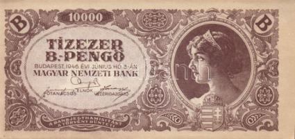 1946 10000BP balra tolódott nyomat T:I