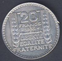 Franciaország 1933. 20Fr Ag T:2 ph