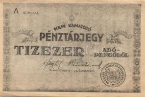 1946 10.000AP pénztárjegy T:I/II