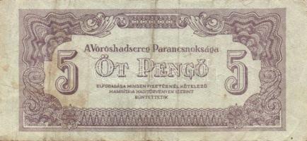 1946 Vöröshadsereg 1P, 2P, 5P, 10P, 20P, 50P, 100P T: II/III-III