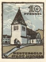 Német Birodalom / Weimari Köztársaság / Köln 1922. 50Pf (3x) 3 klf db teljes sor + Schwaan 1922. 10P...