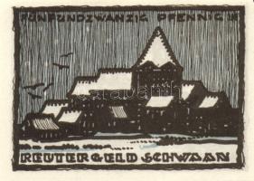 Német Birodalom / Weimari Köztársaság / Köln 1922. 50Pf (3x) 3 klf db teljes sor + Schwaan 1922. 10P...