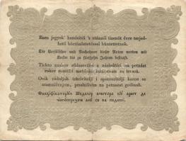 1848 "Kossuth bankó" 10Ft T:III- (szakadás)