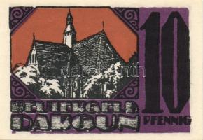 Német Birodalom / Weimari Köztársaság / Dargun 1921. 10Pf + 25Pf + 50Pf 3 klf db, teljes sor + Carlo...