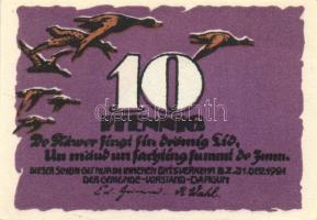 Német Birodalom / Weimari Köztársaság / Dargun 1921. 10Pf + 25Pf + 50Pf 3 klf db, teljes sor + Carlo...