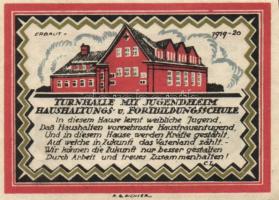 Német Birodalom / Weimari Köztársaság / Hagenow 1922. 10Pf + 25Pf + 50Pf 3 klf db, teljes sor + Büde...