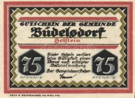 Német Birodalom / Weimari Köztársaság / Hagenow 1922. 10Pf + 25Pf + 50Pf 3 klf db, teljes sor + Büde...