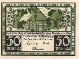 Német Birodalom / Weimari Köztársaság / Braunschweig 1922. 25Pf + 75Pf + 1,60M 3 klf db, teljes sor ...