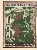 Német Birodalom / Weimari Köztársaság / Braunschweig 1922. 25Pf + 75Pf + 1,60M 3 klf db, teljes sor ...