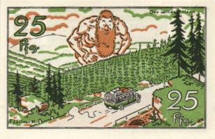 Német Birodalom / Weimari Köztársaság / Braunschweig 1922. 25Pf + 75Pf + 1,60M 3 klf db, teljes sor ...