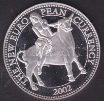 Görögország 2002 "Az Euro bevezetése" Ag  30,98 g bicolor emlékérem T:PP