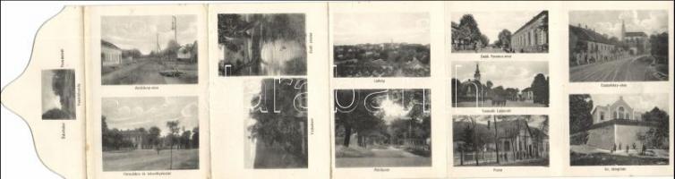 Tamási leporello, zsinagógával, postával