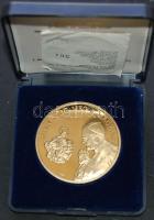 1991. II. János Pál pápa látogatása Magyarországon nagyméretű aranyozott emlékérem T:PP tanúsítvánnyal, eredeti dísztokban, csak 2000db!