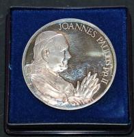 1991. II. János Pál pápa látogatása Magyarországon Ag emlékérem T:PP eredeti tokban! / 31,5g