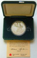 Kanada 1987. 20$ Ag "Calgary" T:PP eredeti dísztokban és tanúsítvánnyal!