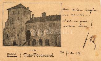 1899 Tata Tóváros vár (cut / levágott)