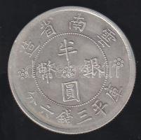 Kína 1921. 50c Ag T:2