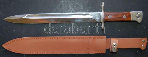 AK 47-es gépkarabély bajonett 40 cm! kiváló állapotban, bőr tokkal / AK-47 Bayonet