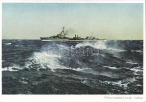 Military WWII German battleship