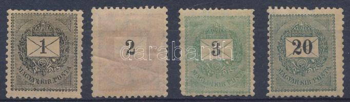1899 4 klf krajcáros bélyeg vegyes minőségben / mixed quality (27.200)