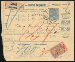 1915 Csomagszállító Hadisegély 60f bérmentesítéssel