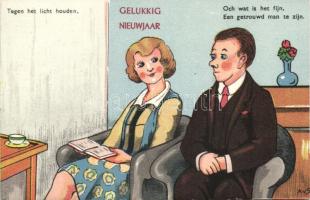 Humour hold to light litho