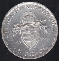 1938 5P "Szent István" Ag T:2+