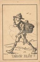 K.E.G scouting groups card s: Velősy B