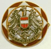 Ausztria ~1930. zománcozott bécsi sasos kitűző T:2+