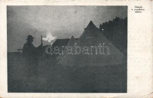 Scouting camp at night; Piarist Scouting group, Budapest (EB)