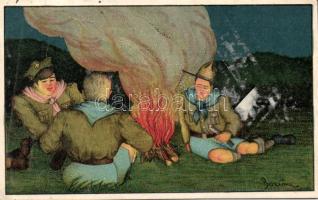 International Scouting camp litho (gluemark)
