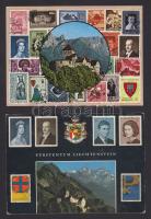 27 db modern, bélyeg témájú külföldi képeslap, túlnyomórészt használatlan / 27 Philately postcards