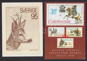 27 db modern, bélyeg témájú külföldi képeslap, túlnyomórészt használatlan / 27 Philately postcards