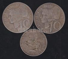 Ausztria 1958-1966. 10Sch (2x) + 5Sch T:2/2-