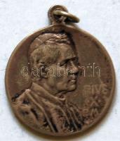 Szt. Máriát és X. Piuszt ábrázoló medál T:2