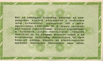 1946. 50.000AP látványos hátlapi szövegfesték átütéssel! T:I-