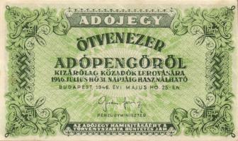 1946. 50.000AP (7x) T:I,I-