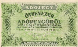 1946. 50.000AP (7x) T:I,I-